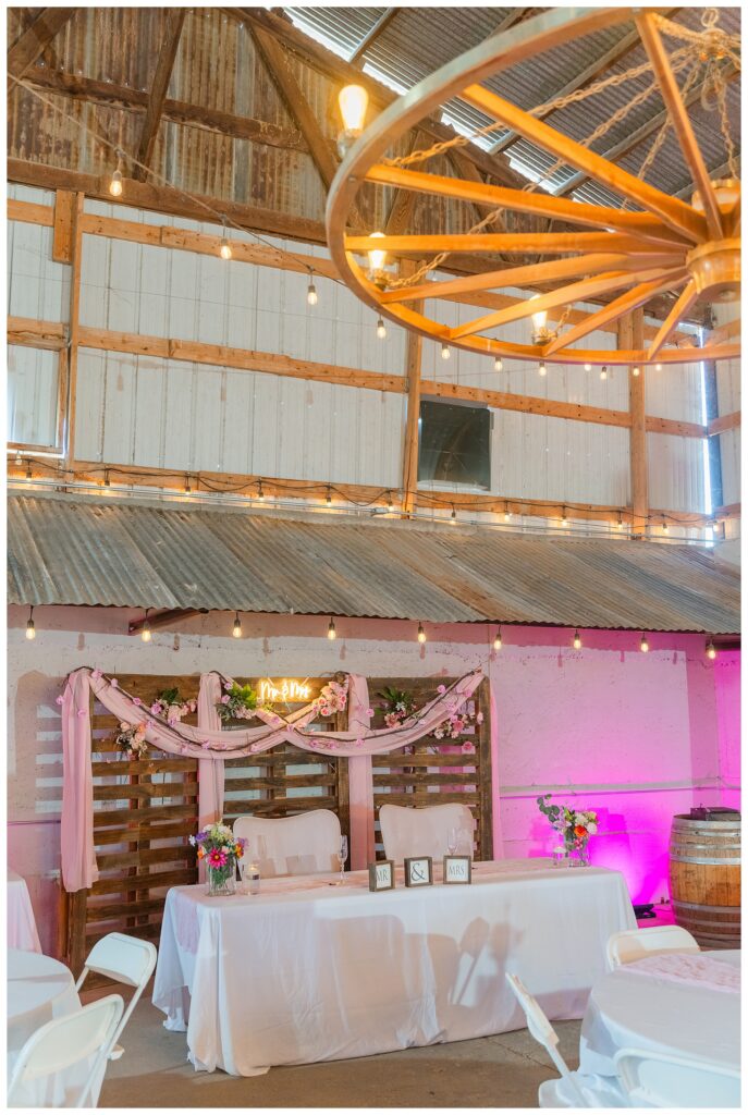 Wedding Reception at Star Barn AZ